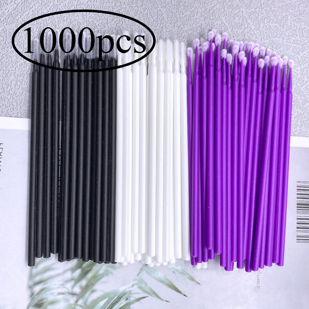 Eyelash Extension Jakarta - 1000pcs/lot Eyelash Extension Cleaning Swabs Lash