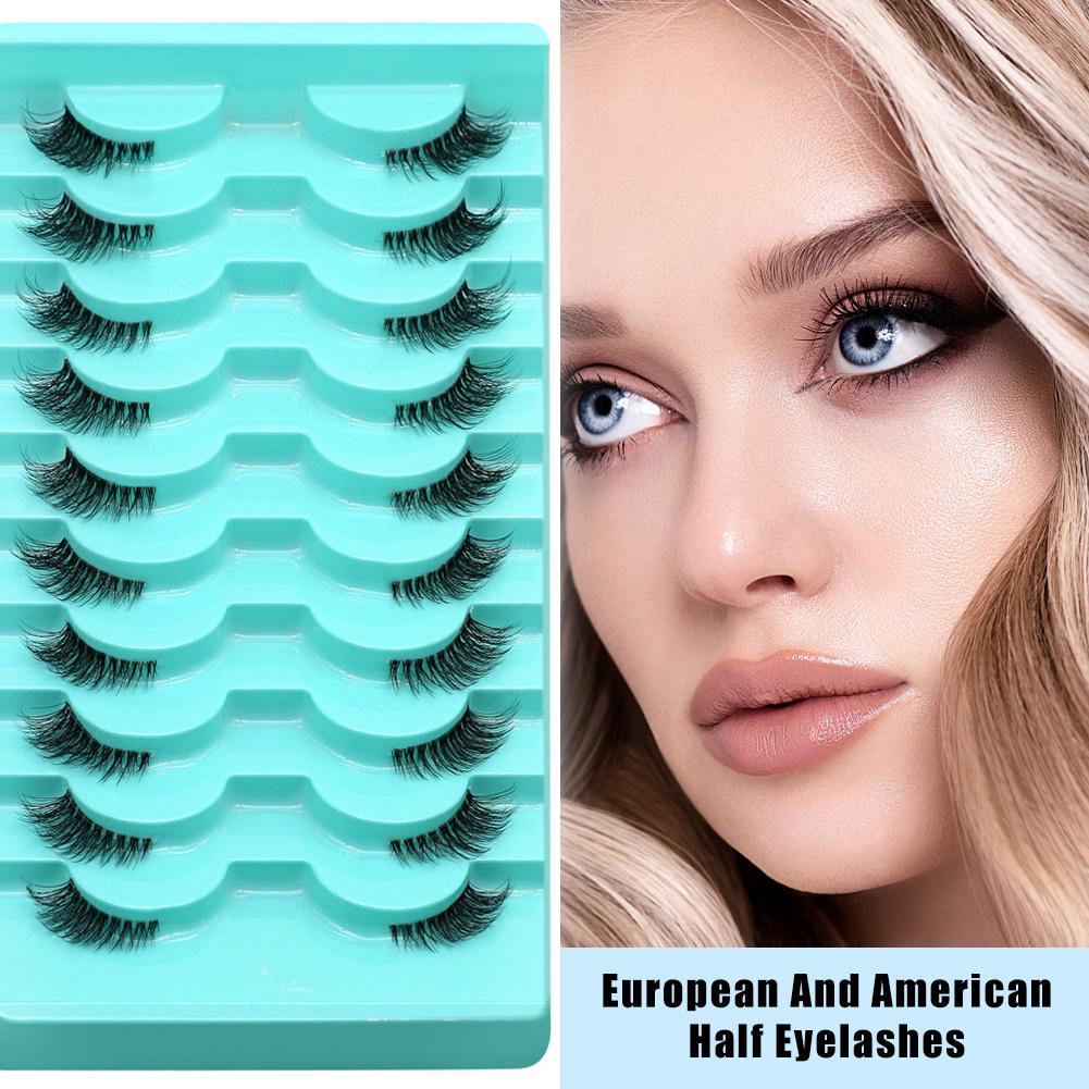 Half Lashes 10 Pairs Natural L - Eyelash Extension Cat Eye Wispy review and price
