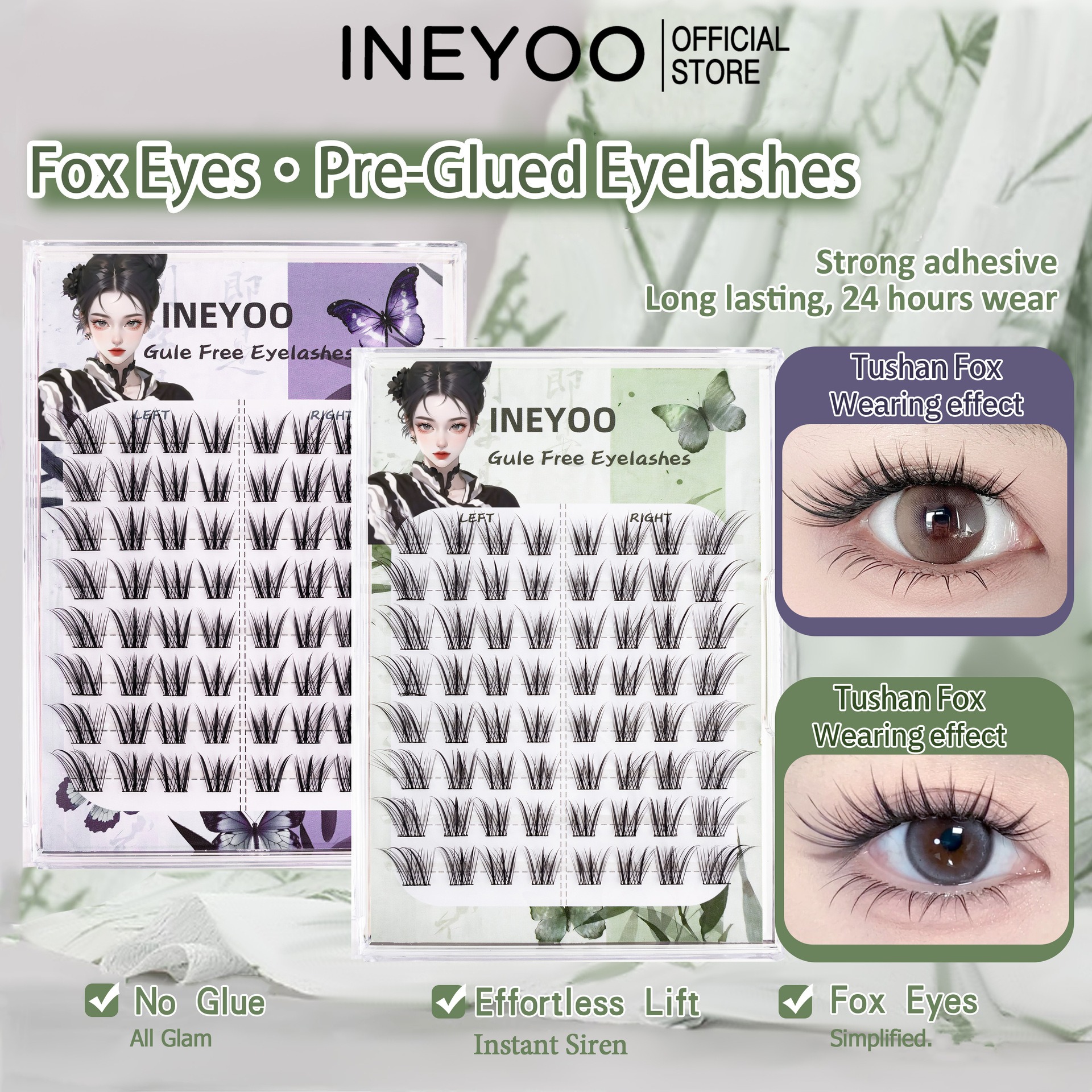 Segmented False Eyelashes Blac - Eyelash Extension In Chinese review and price