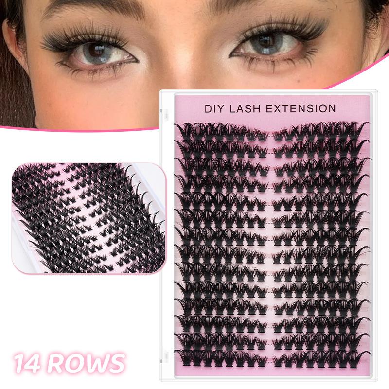 14 Rows Cluster Eyelash Extens - Eyelash Extension Volume Lashes review and price