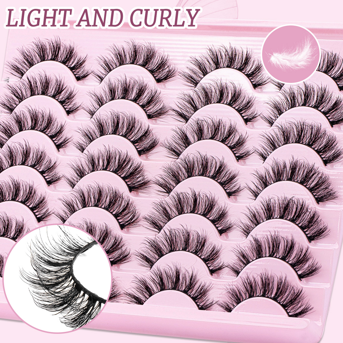 Cat Eye Lashes Faux Mink Eyela - Eyelash Extension Cat Eye Wispy review and price