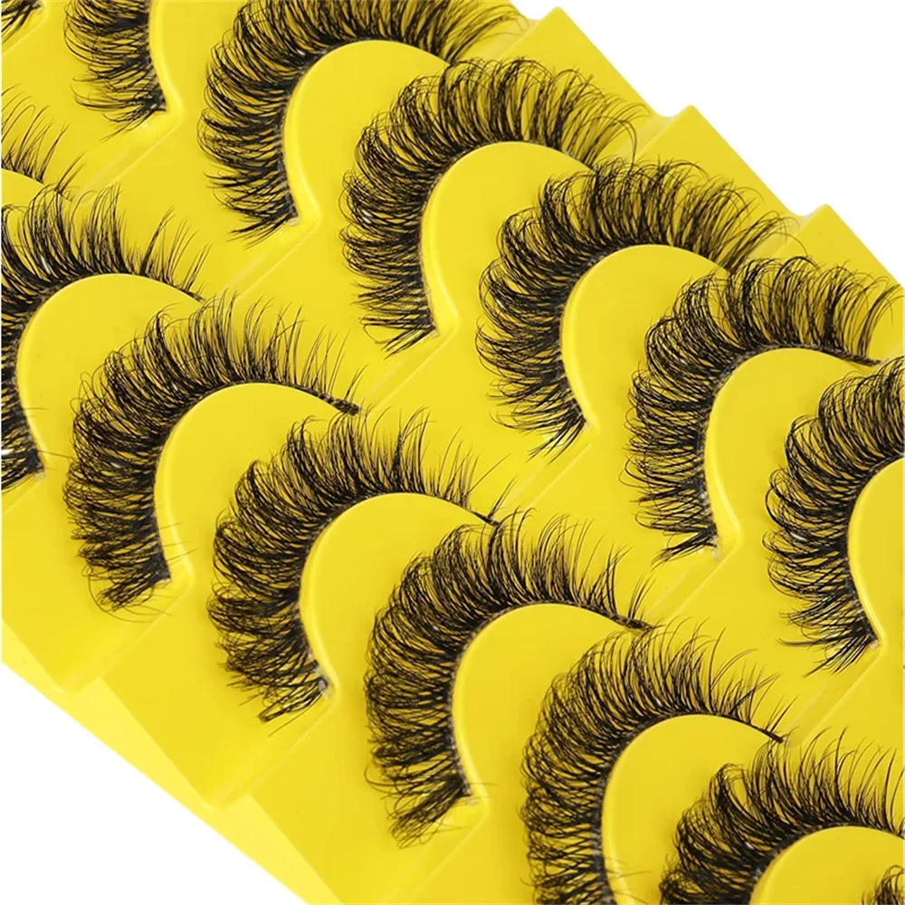 10 Pairs 6D Super Fluffy Faux  - Eyelash Extension Cat Eye Wispy review and price