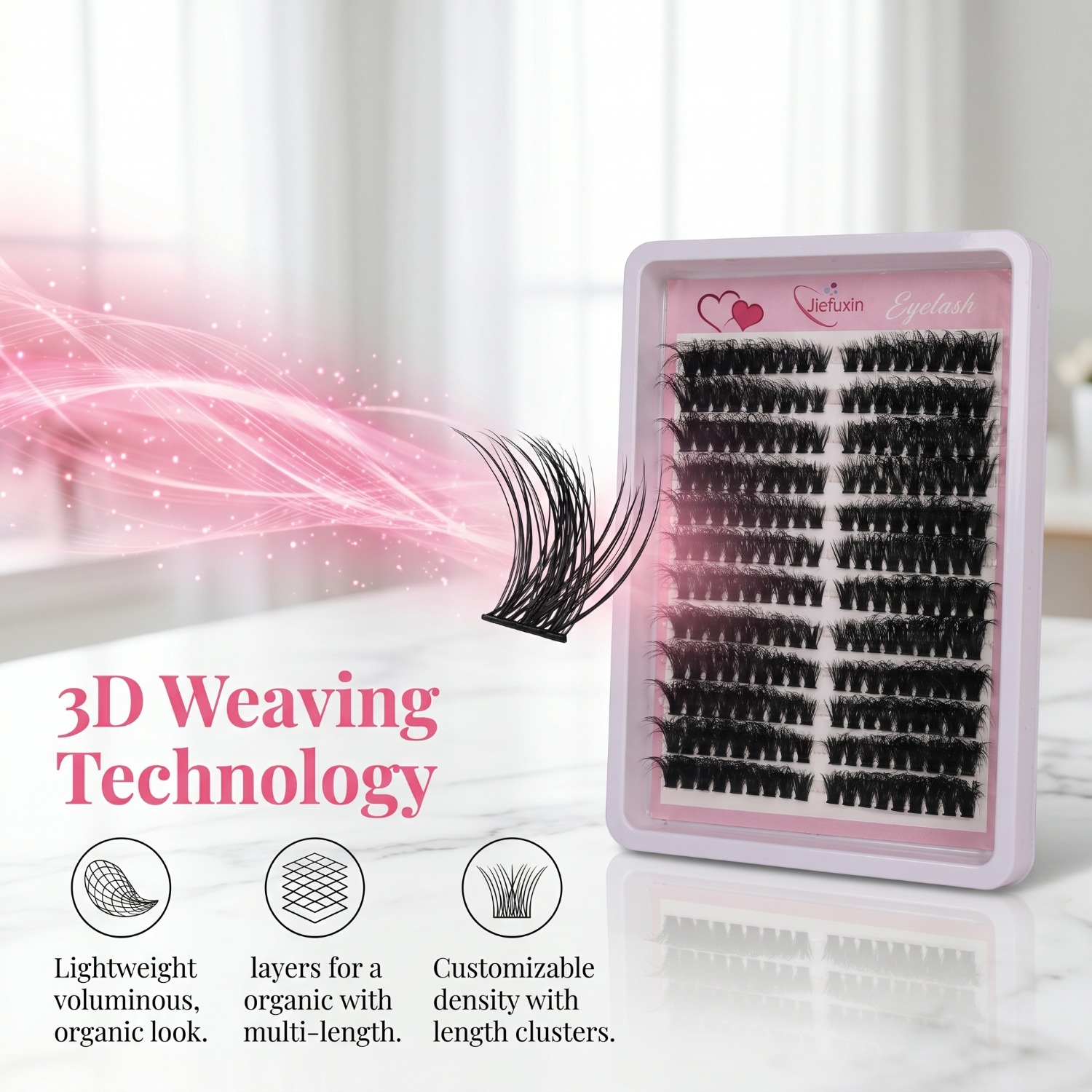 Fluffy Volume Cluster Lashes C - Eyelash Extension Cat Eye Wispy review and price