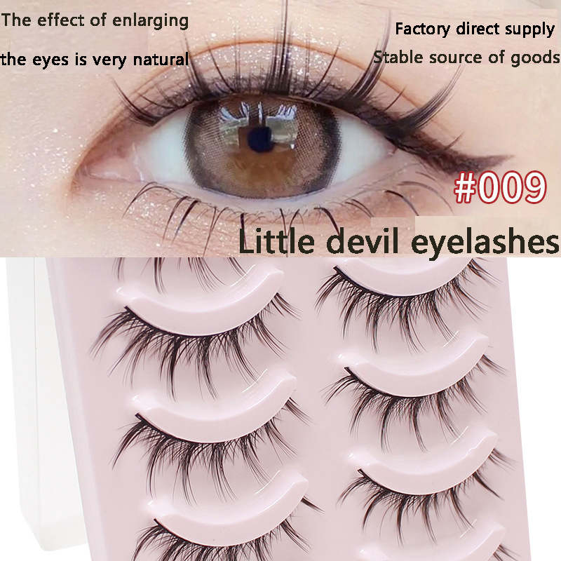 Lashes 5 Pairs Faux Lashes Chi - Eyelash Extension In Chinese review and price