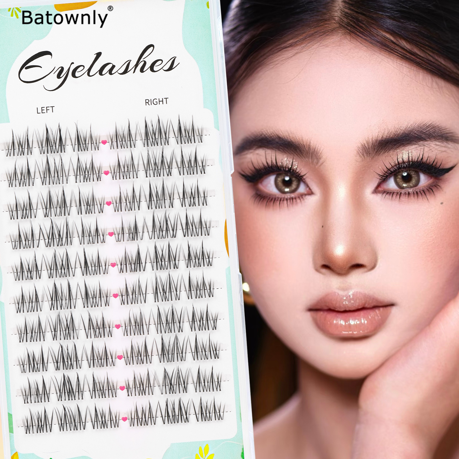 Natural Eyelash Clusters 60pcs - Eyelash Extension Japanese Style review and price