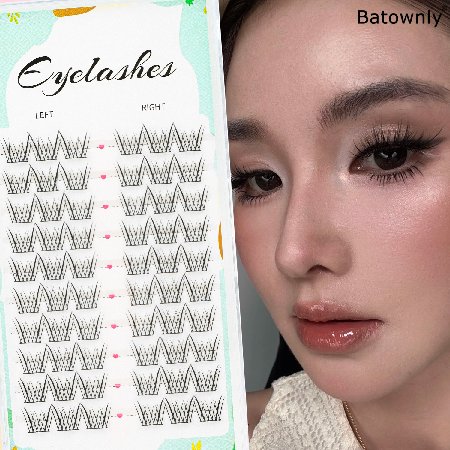 Natural Eyelash Clusters 60pcs - Eyelash Extension Japanese Style review and price