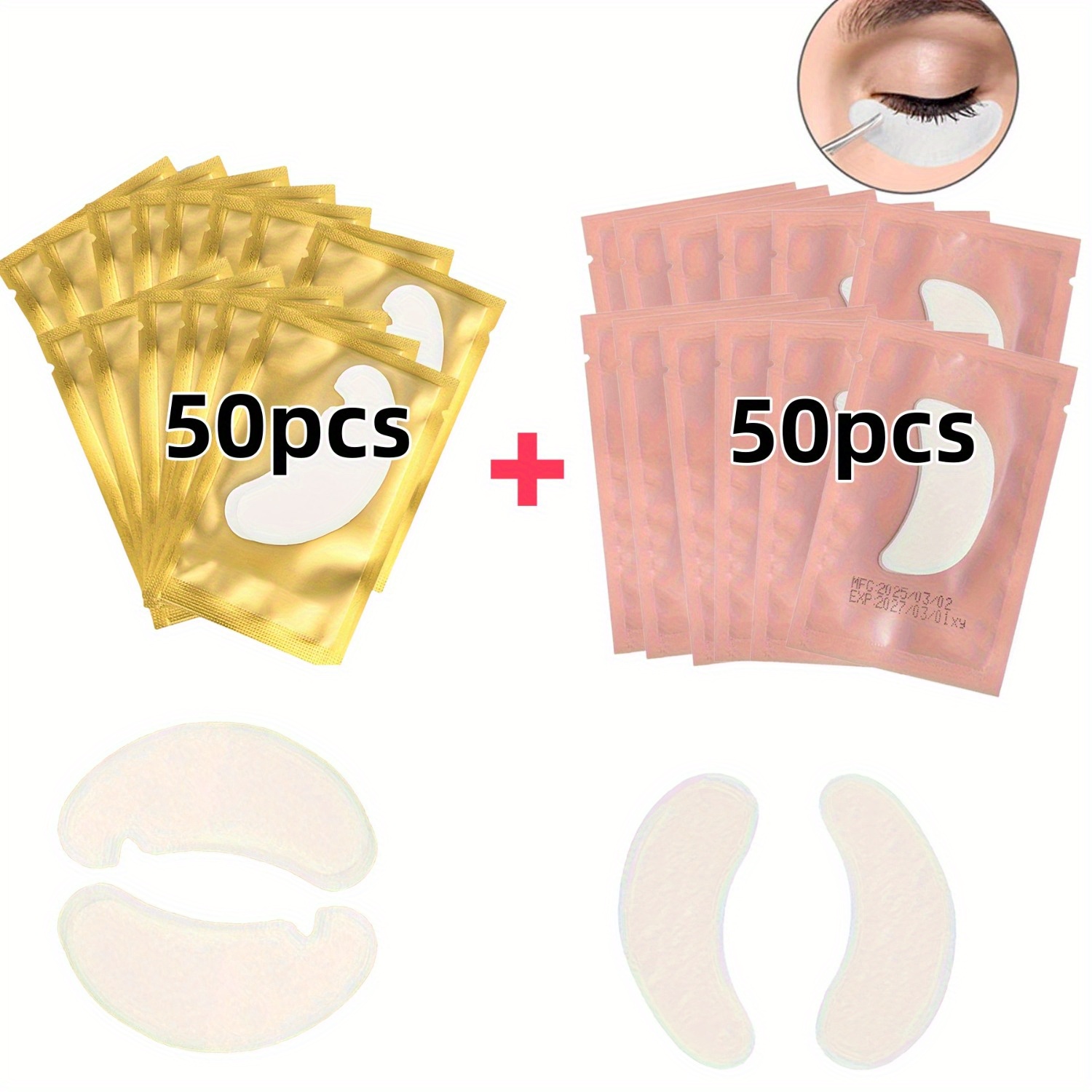 100Pcs Reusable Hydrogel Eye P - Eyelash Extension Eye Mask review and price