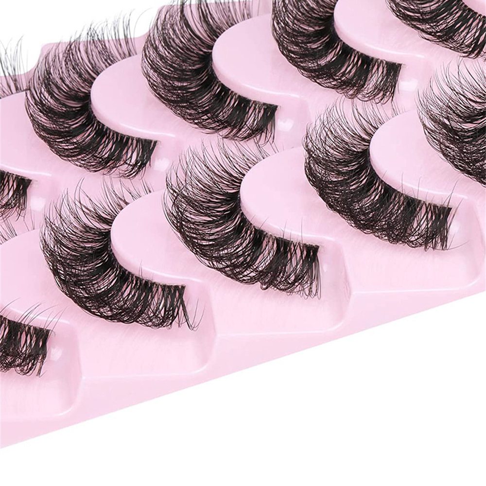 10 Pairs False Eyelashes 6D Su - Eyelash Extension Cat Eye Wispy review and price