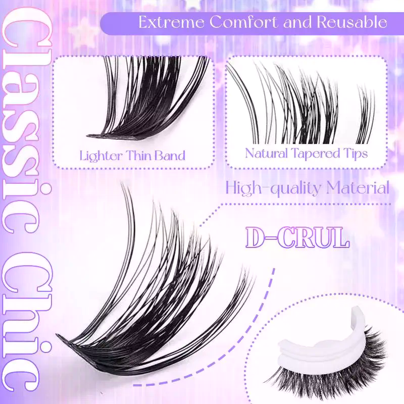 Lashes Cluster DIY Lash Extens - Eyelash Extension Natural review and price