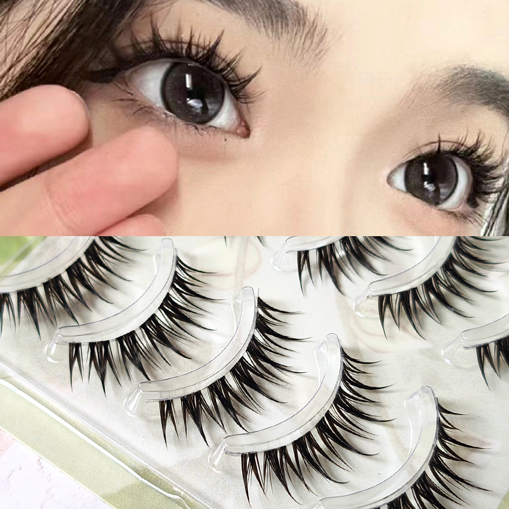 5 Pairs Natural Cat Eye False  - Eyelash Extension Cat Eye Wispy review and price