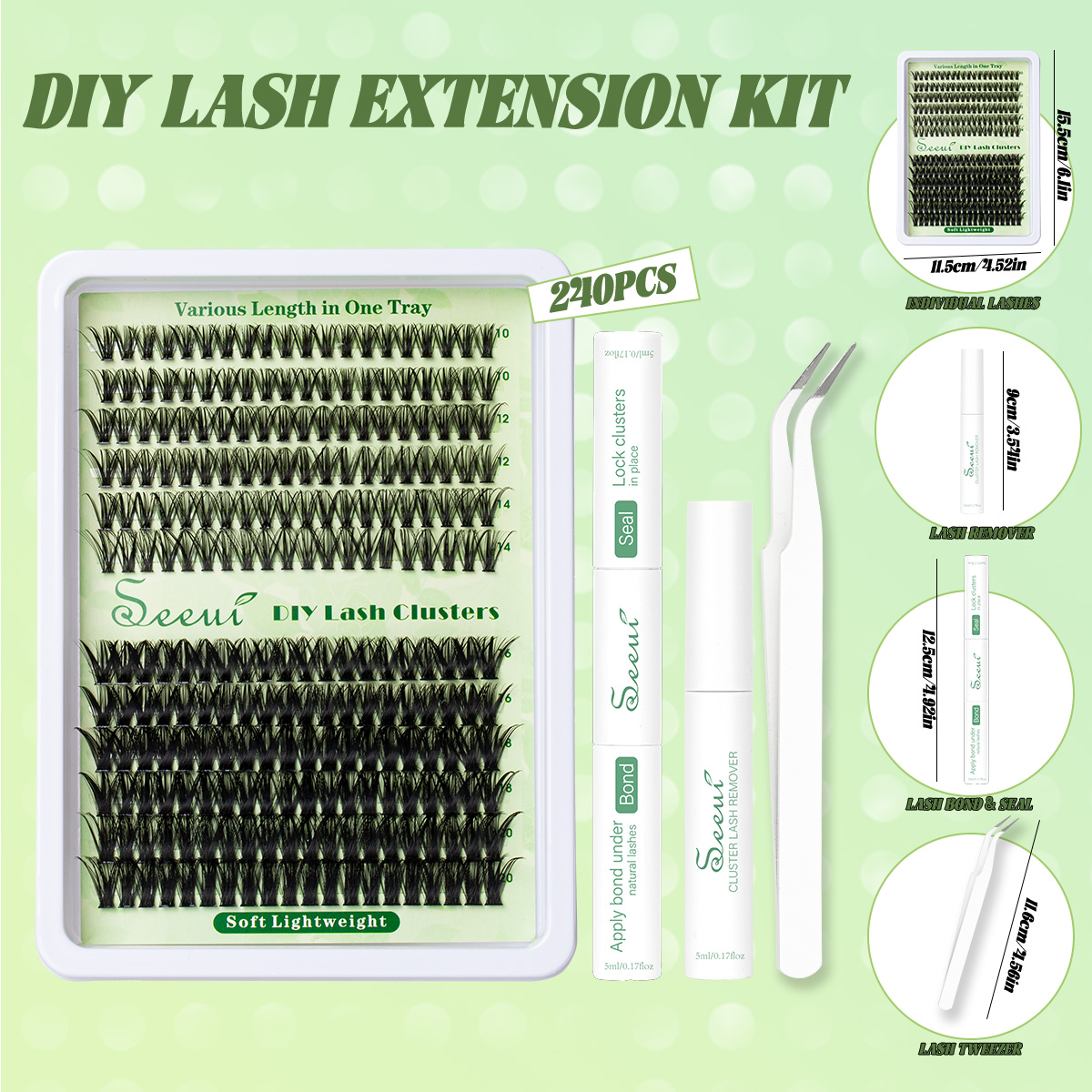 Cluster Lashes Kit Individual  - Eyelash Extension Volume Lashes review and price