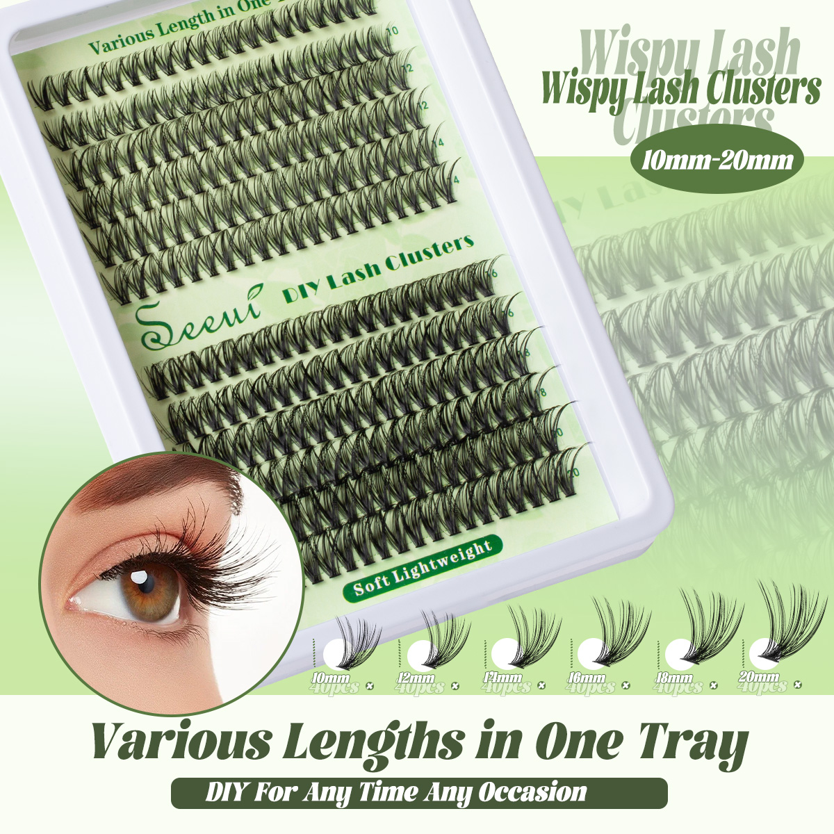 Cluster Lashes Kit Individual  - Eyelash Extension Volume Lashes review and price