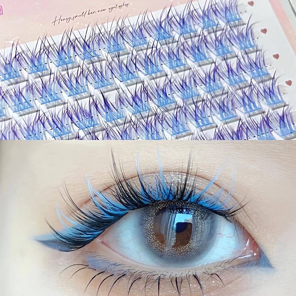 Mixiaohe Colorful Eyelashes 60 - Eyelash Extension Natural review and price