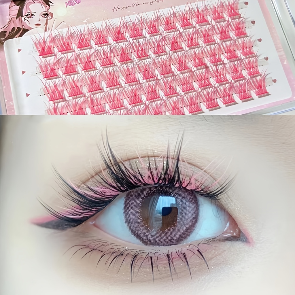 Mixiaohe Colorful Eyelashes 60 - Eyelash Extension Natural review and price