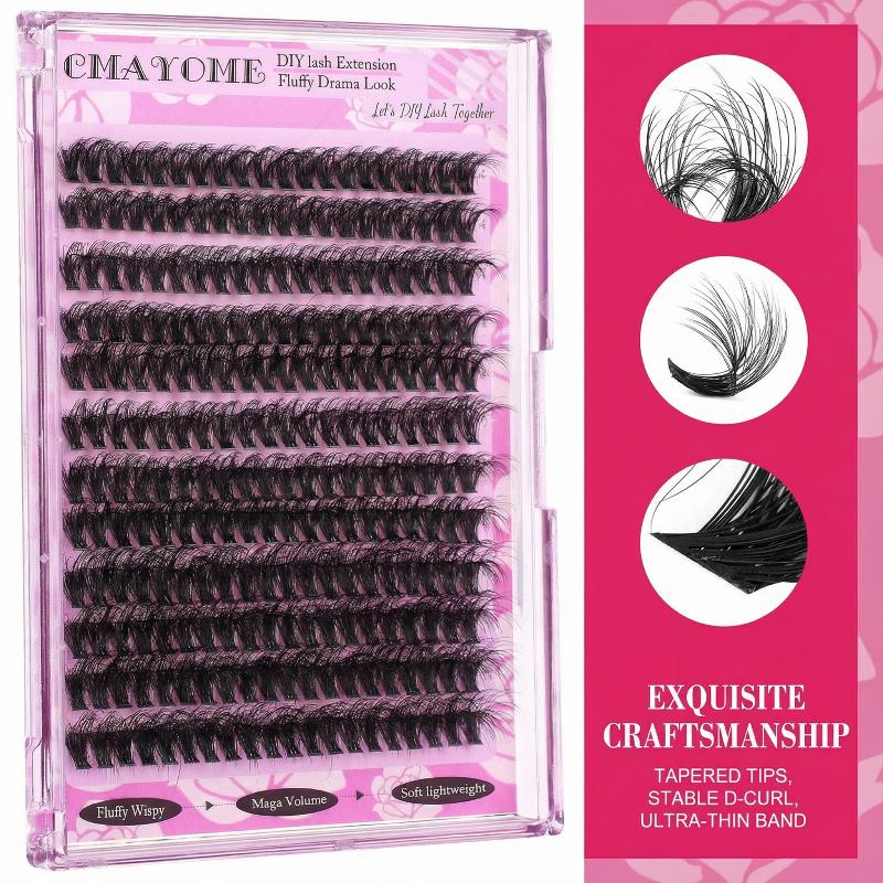 Wispy D Curl Cluster Lashes 14 - Eyelash Extension Natural review and price