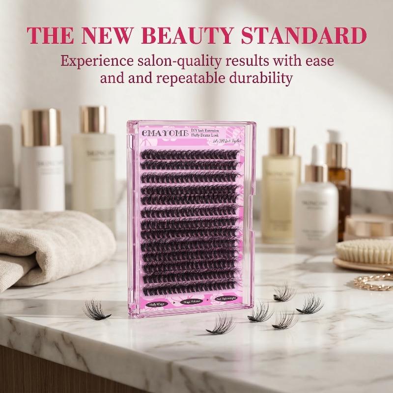Wispy D Curl Cluster Lashes 14 - Eyelash Extension Natural review and price