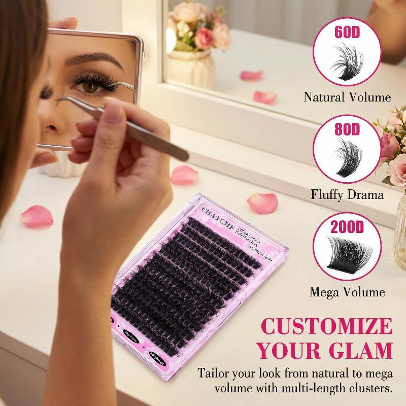 Wispy D Curl Cluster Lashes 14 - Eyelash Extension Natural review and price