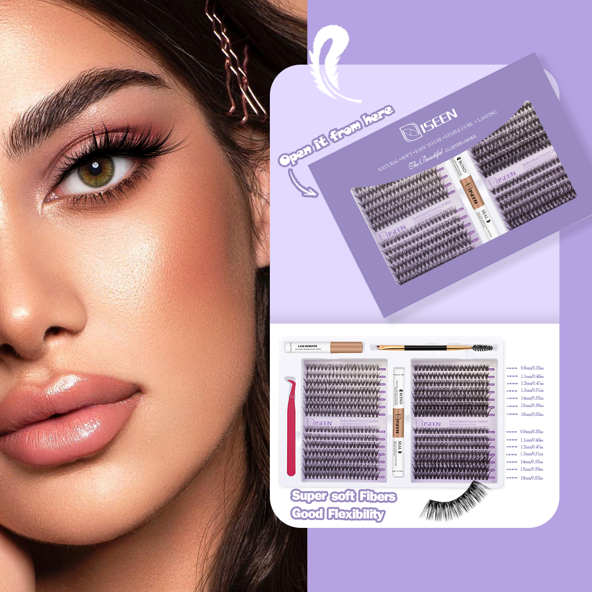 Eyelash Clusters Kit Soft Volu - Eyelash Extension Volume Lashes review and price